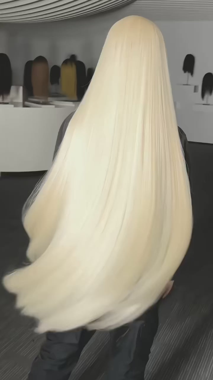613 Blonde Bone Straight Hair Wig 100% Brazilian Human Hair 13x4 13x6 HD Transparent Lace Frontal Wig Pre Plucked 5x5 Lace Wigs