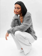 Cozy Priya Loose V-neck Sweater - Fall Essential