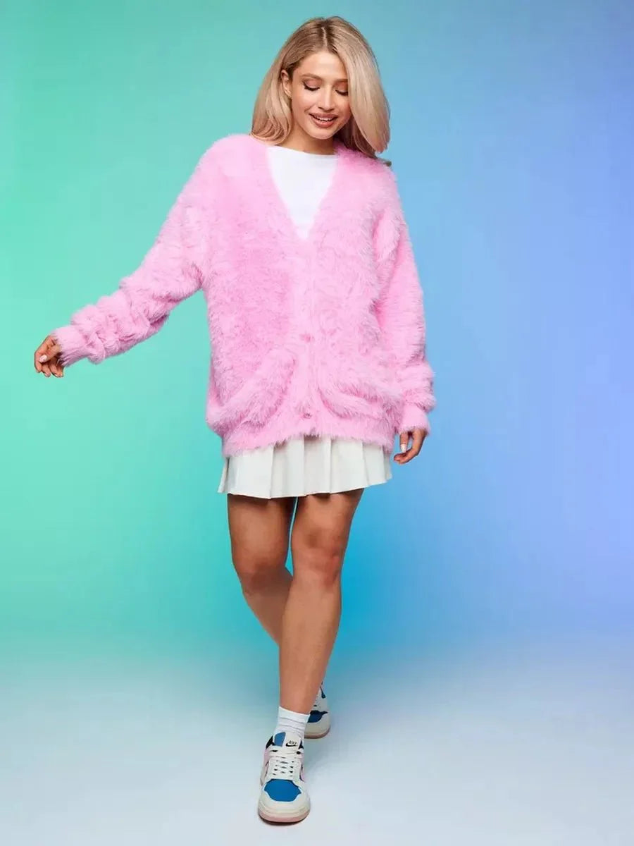 Cozy Priya Loose V-neck Sweater - Fall Essential