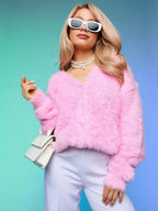 Cozy Priya Loose V-neck Sweater - Fall Essential