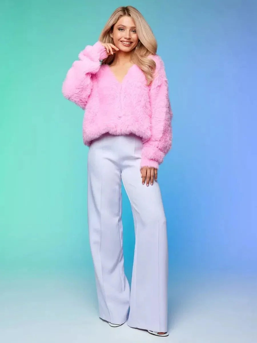 Cozy Priya Loose V-neck Sweater - Fall Essential