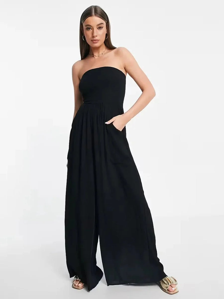 Stylish Samir Loose Tube-top Jumpsuit Secondary image
