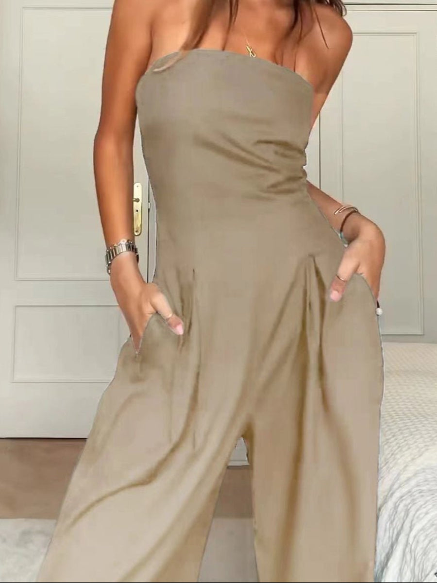Stylish Samir Loose Tube-top Jumpsuit