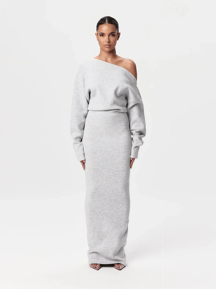 Stella Knitted Evening Dress: Knitted Elegance