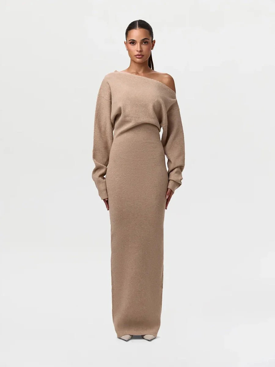 Stella Knitted Evening Dress: Knitted Elegance